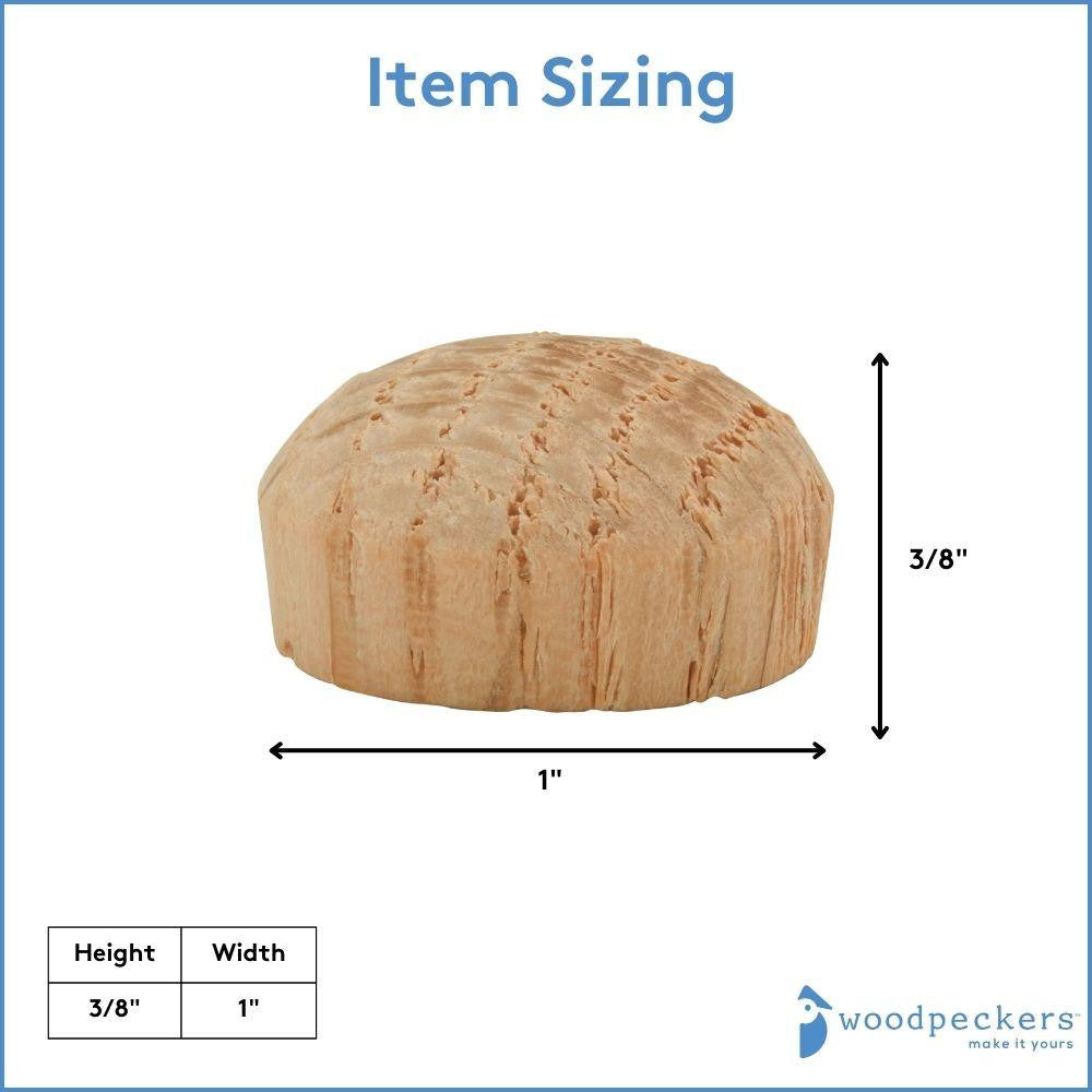 Woodpeckers Crafts 1" Oak Roundhead Plug