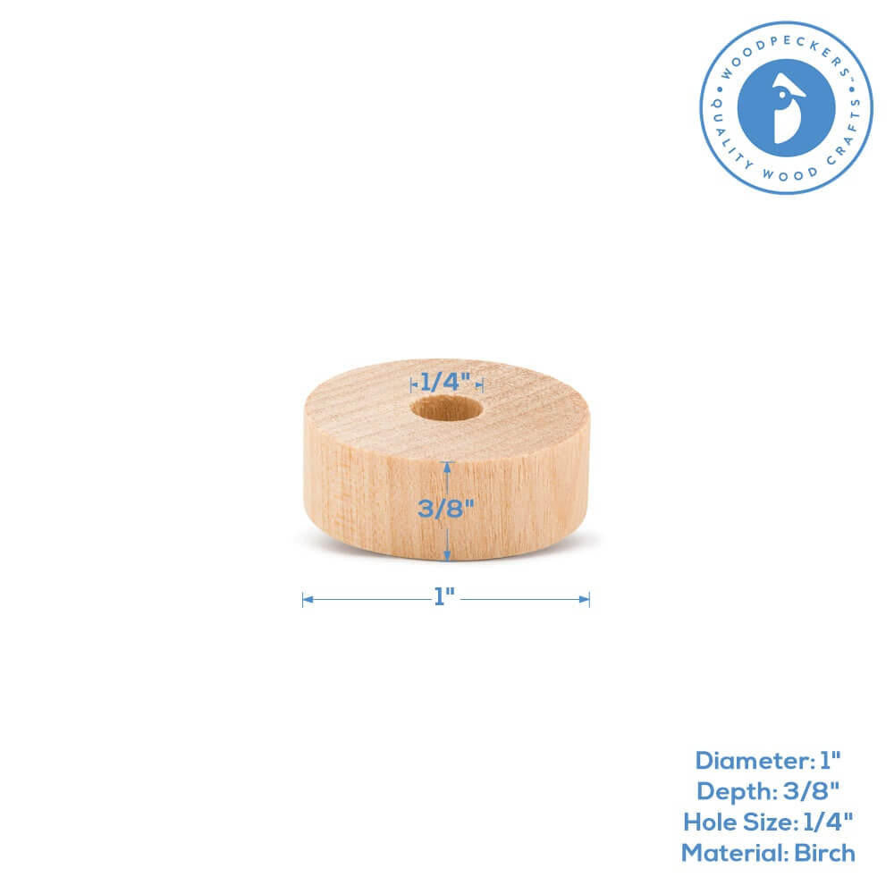 Woodpeckers Crafts 1" Slab Wheel, 3/8" Thickness