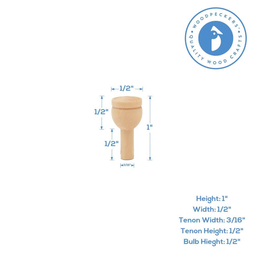 Woodpeckers Crafts 1" Wood Headlight