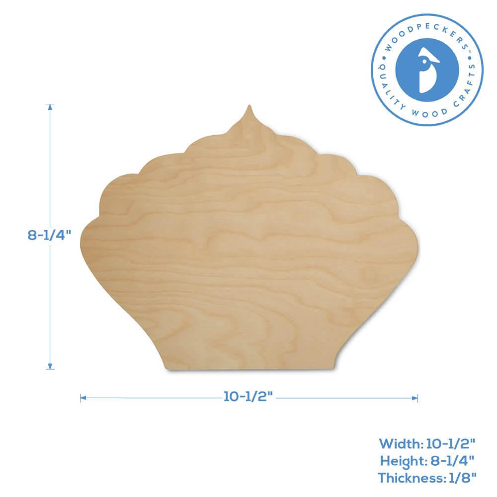 Woodpeckers Crafts 10-1/2" Crown Wooden Cutout