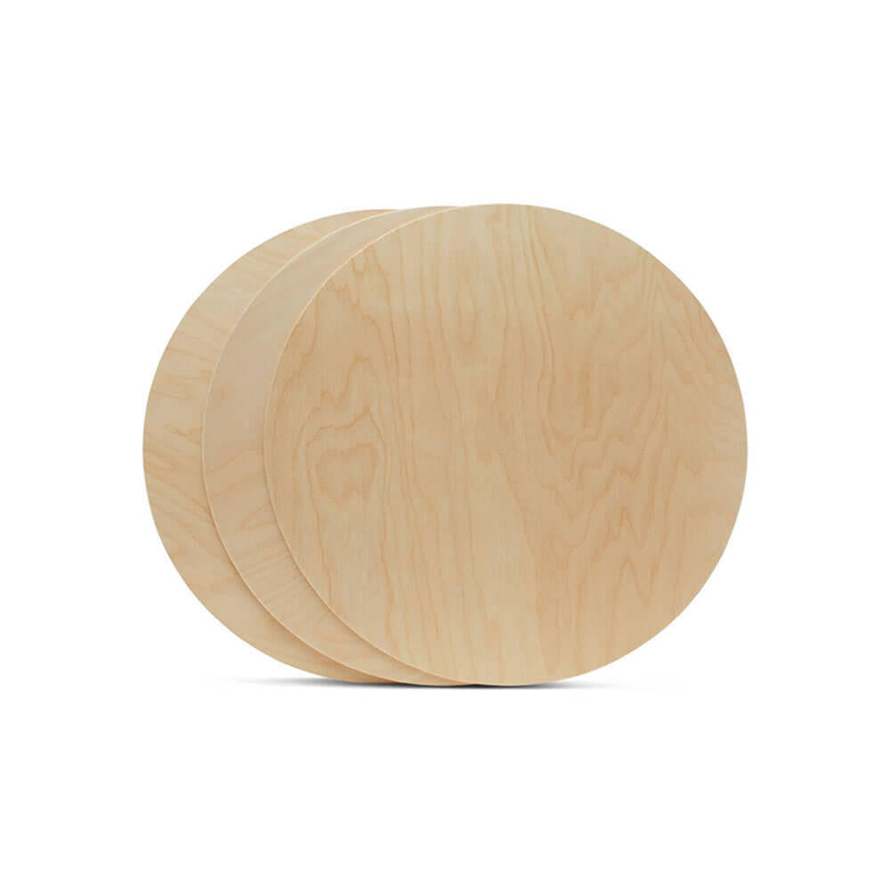10" Wooden Circle Cutout, 1/2" Thick