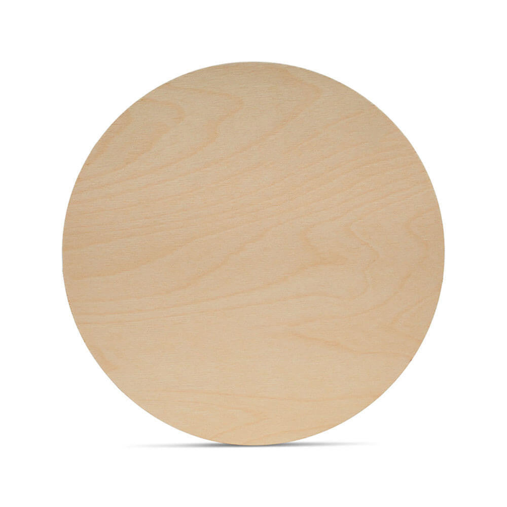 10" Wooden Circle Cutout, 1/4" Thick