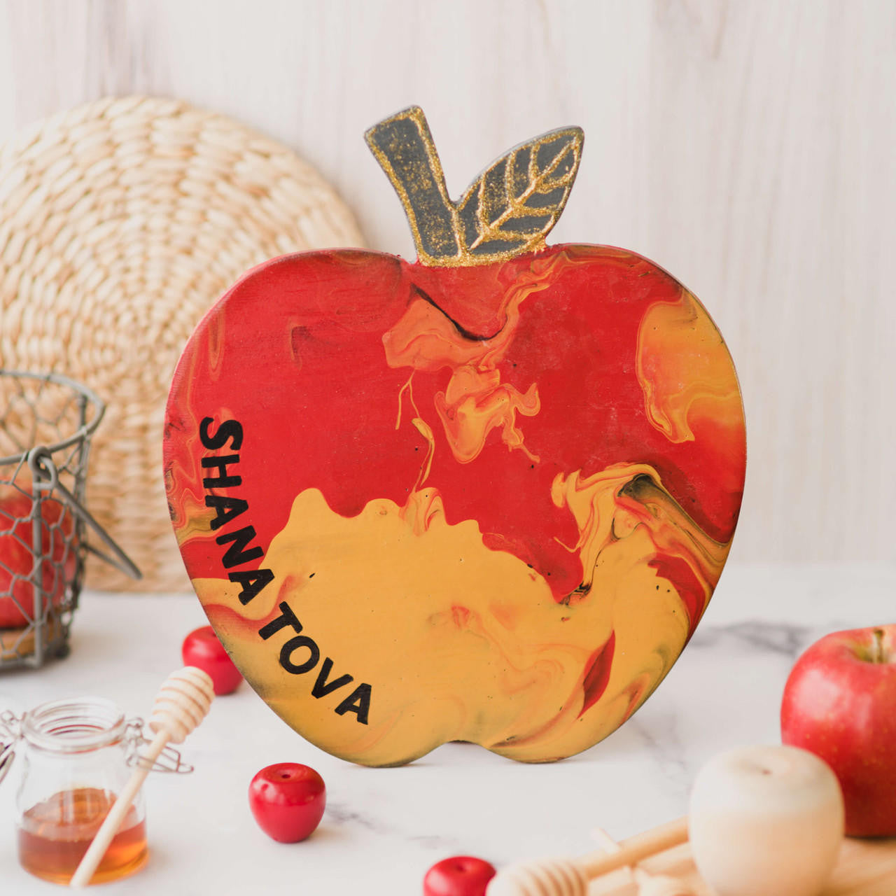 11.5" Wood Apple Cutout, 11.5" x 10" x 1/4"