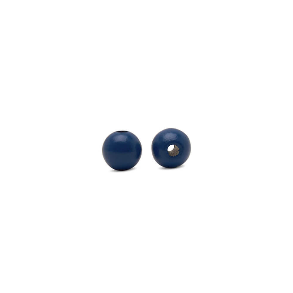 Woodpeckers Crafts 1/2" Blue Wooden Bead, with 5/32" Hole