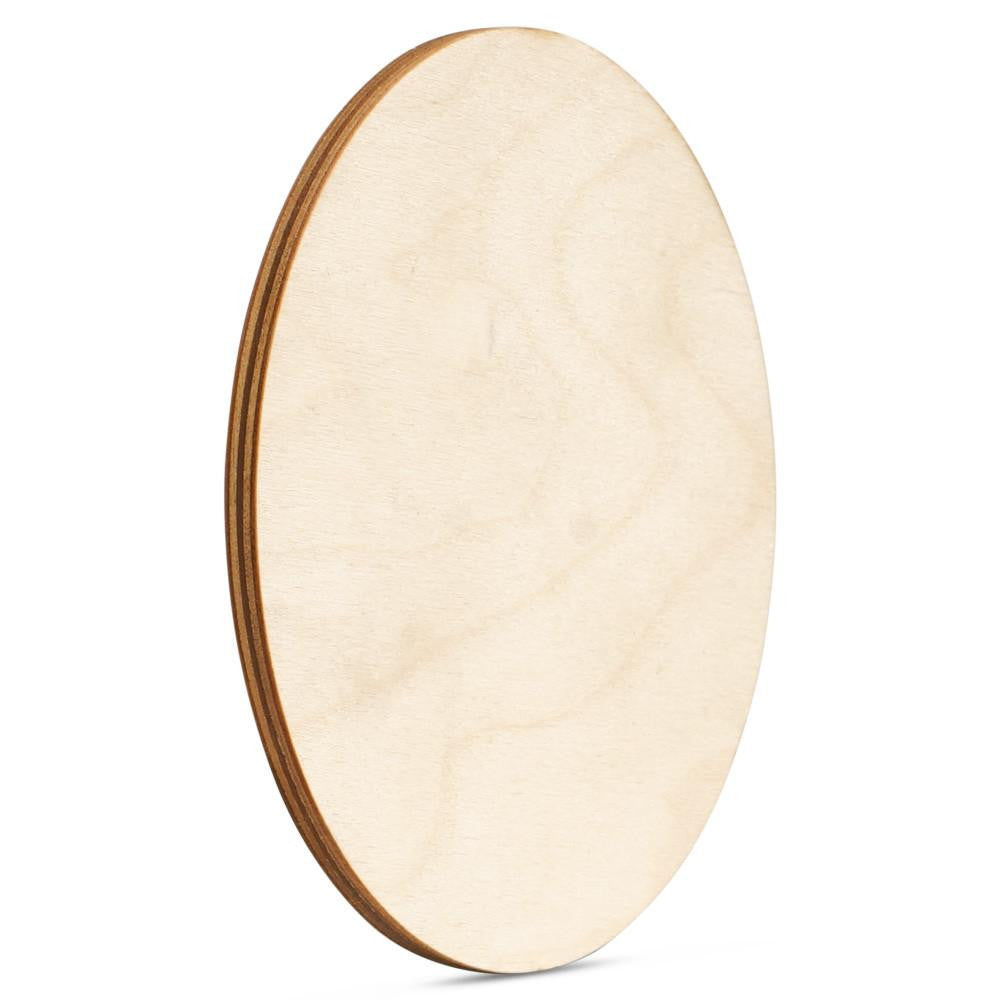 Woodpeckers Crafts 12" Circle Wooden Cutout, 1/4" Thick, Dark Edged