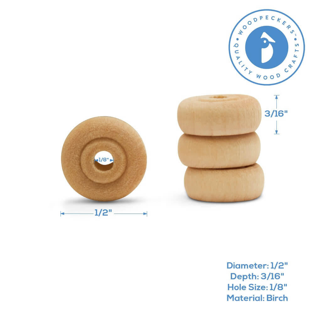 Woodpeckers Crafts 1/2" Classic Wheel, 3/16" Thickness