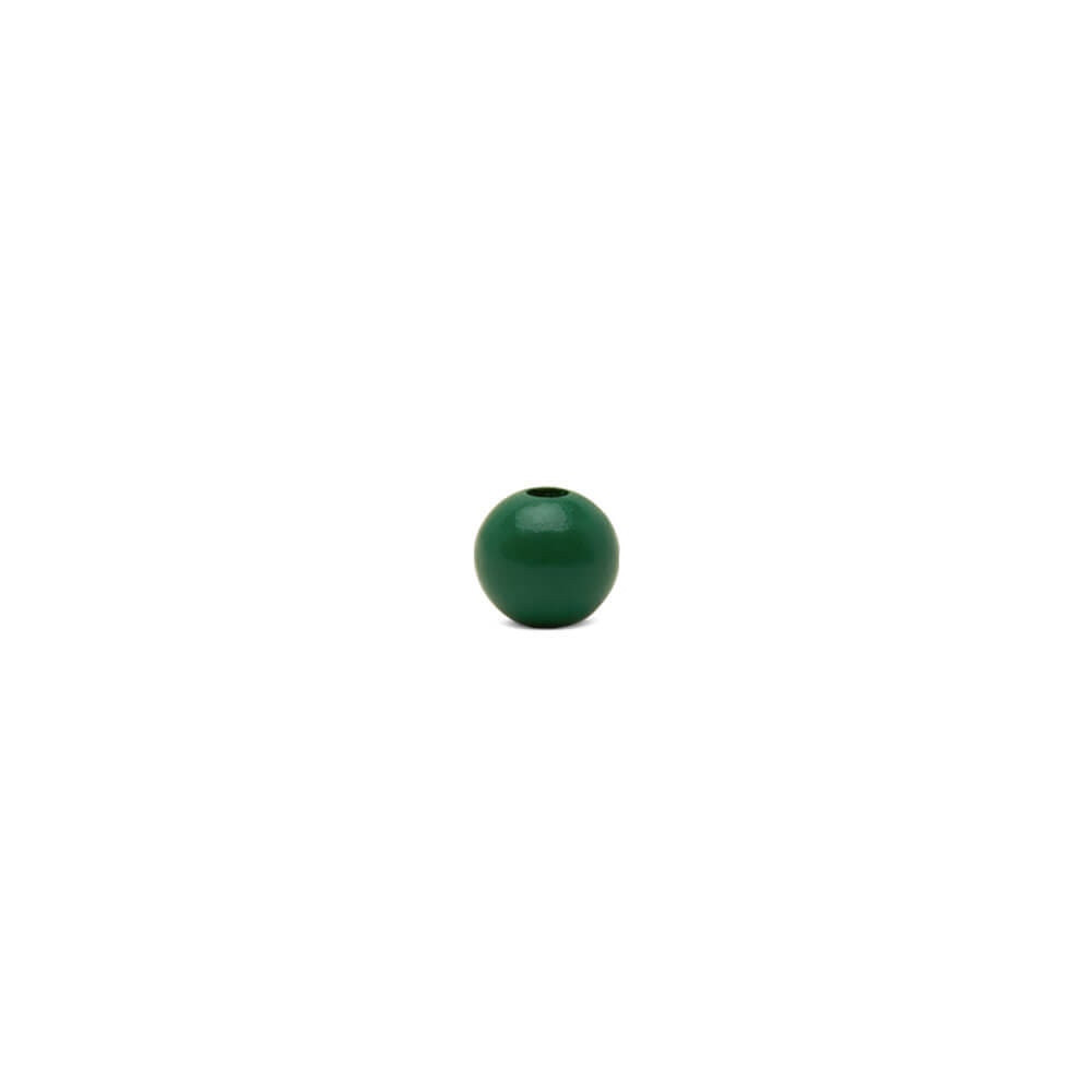 Woodpeckers Crafts 1/2" Green Wooden Bead, with 5/32" Hole