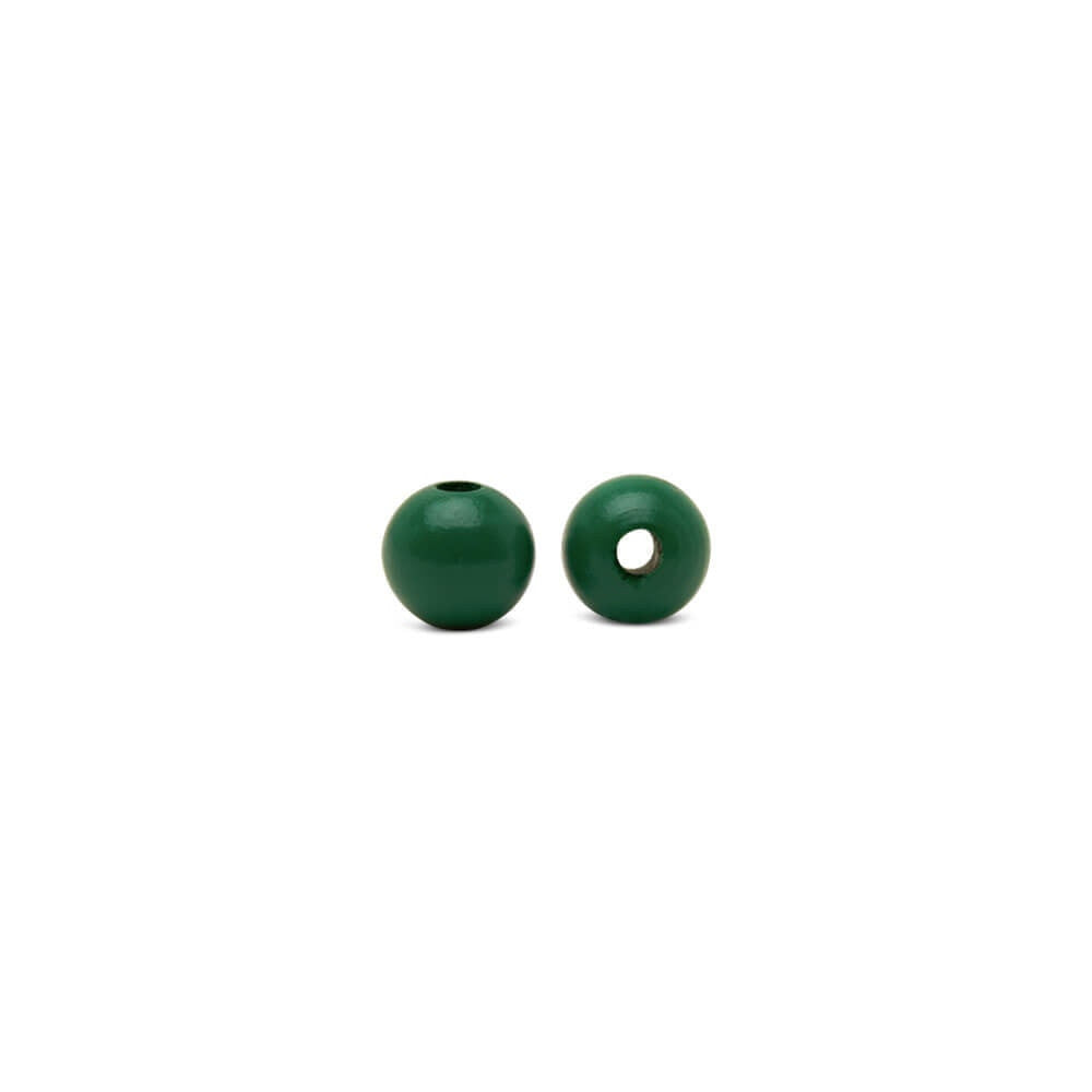 Woodpeckers Crafts 1/2" Green Wooden Bead, with 5/32" Hole