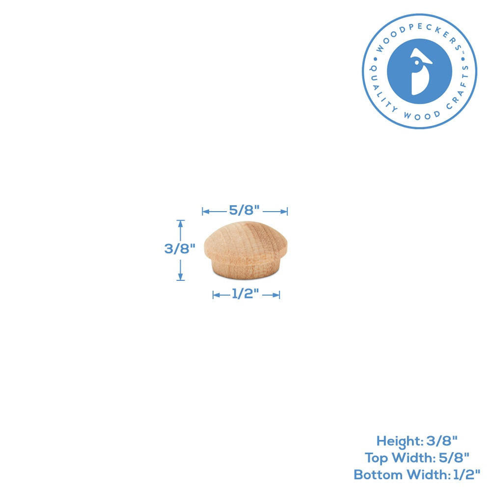 1/2" Maple Buttons Plug
