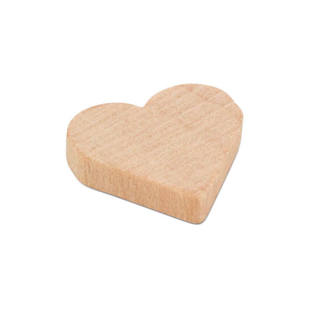 Woodpeckers Crafts 1/2" Miniature Wooden Heart Cutout, 1/8" thick