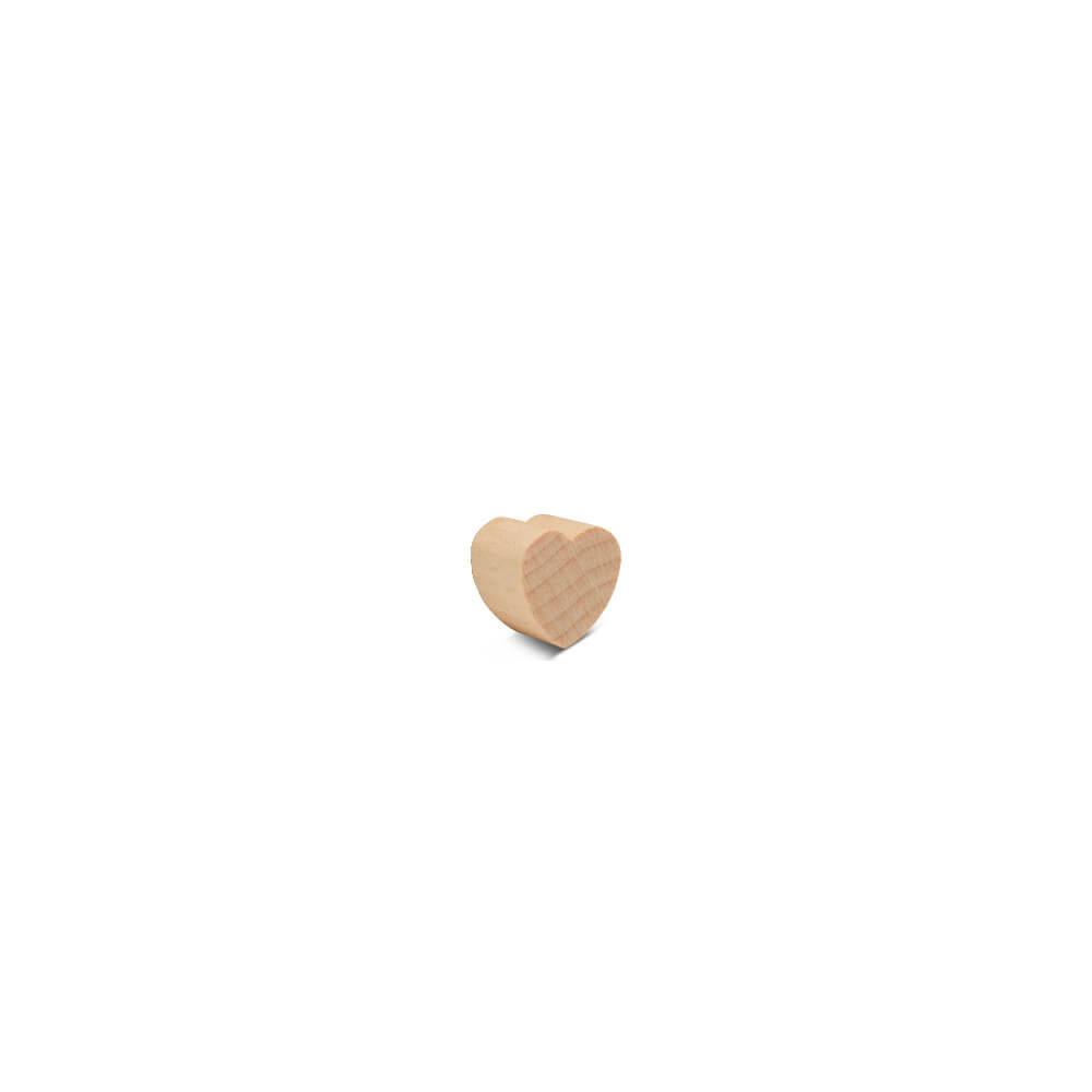 Woodpeckers Crafts 1/2" Miniature Wooden Heart Cutout, 3/8" thick
