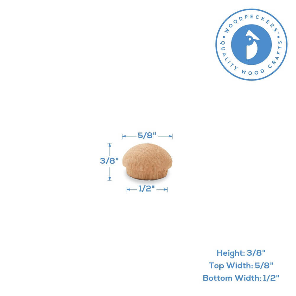 1/2" Oak Buttons Plug