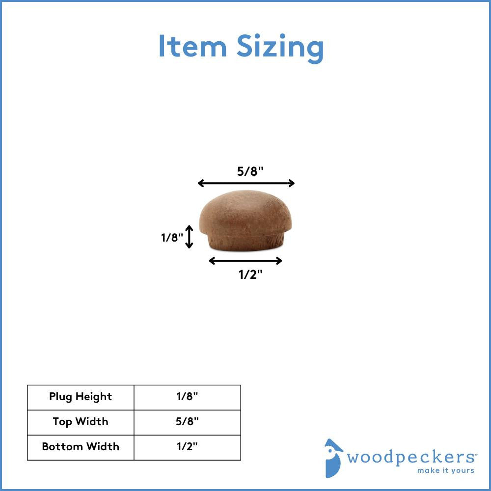 1/2" Walnut Button Plug