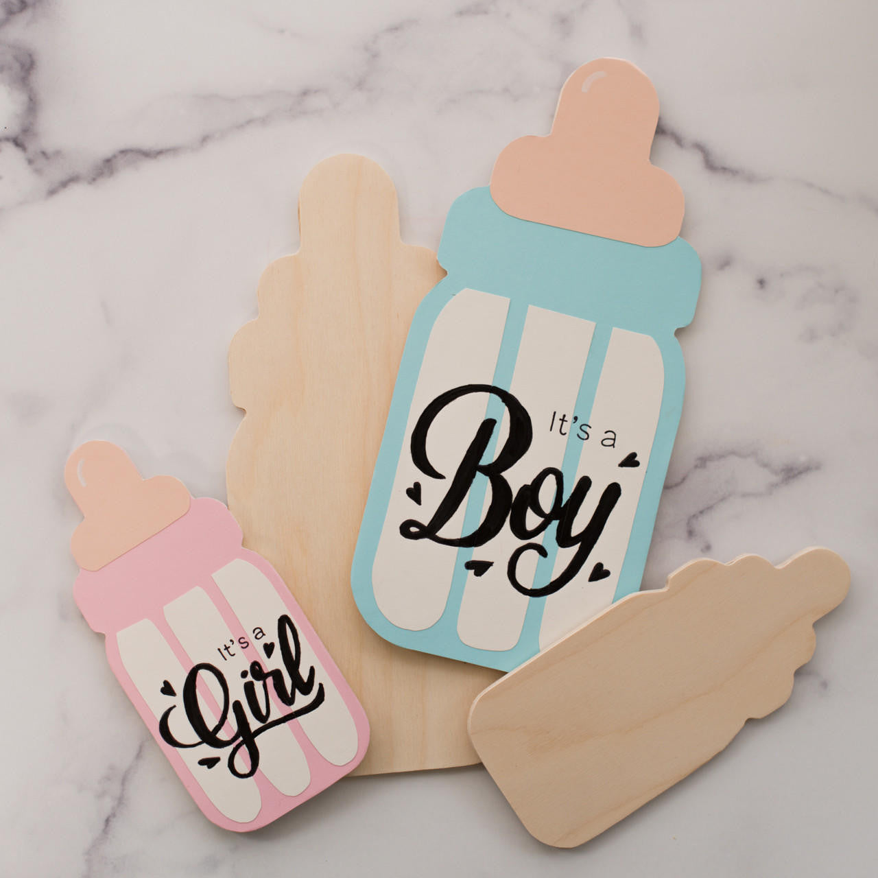 Woodpeckers Crafts 12" Wood Baby Bottle Cutout, 12" x 5.5" x 1/4"