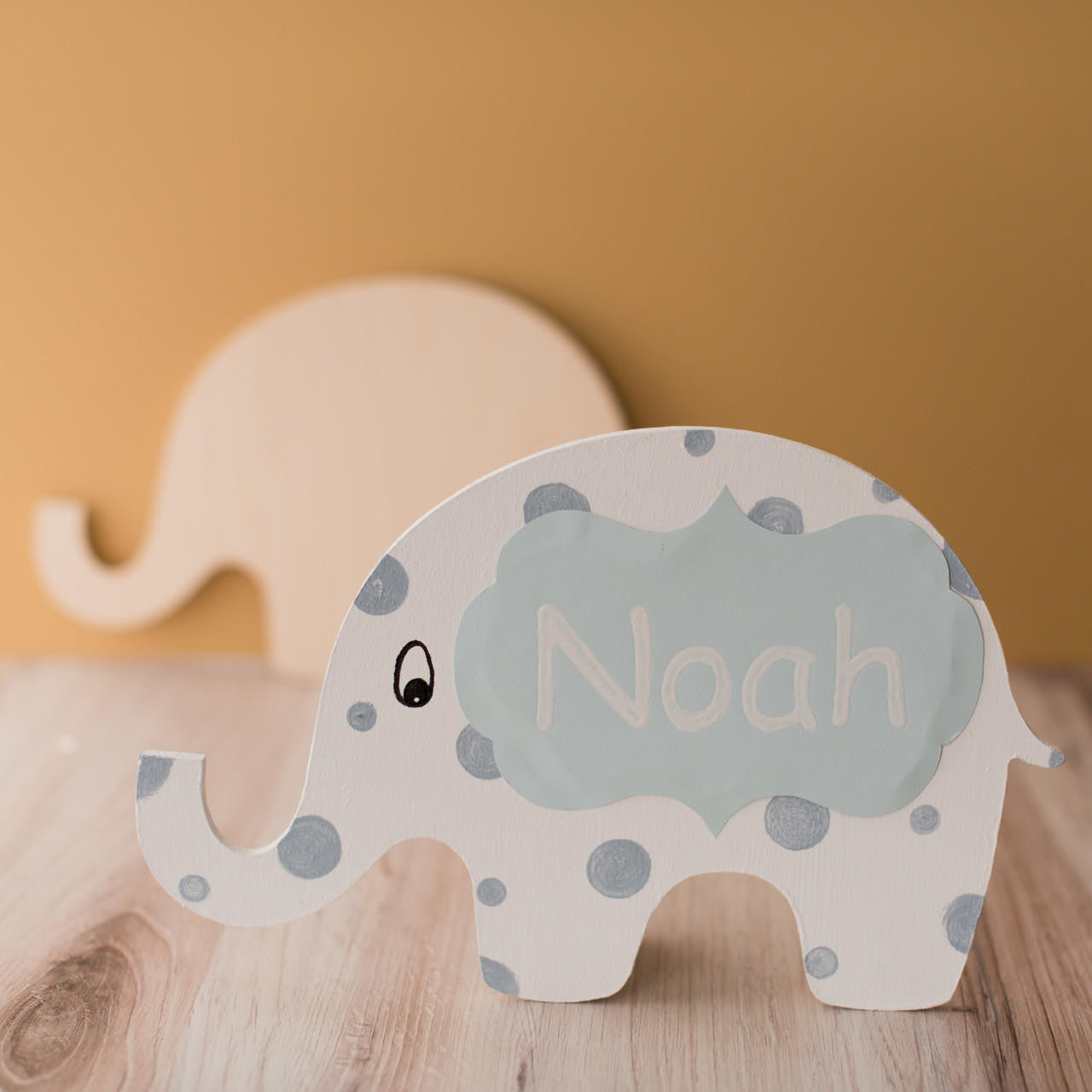 Woodpeckers Crafts 12" Wood Baby Elephant Cutout, 12" x 7.75" x 1/4"