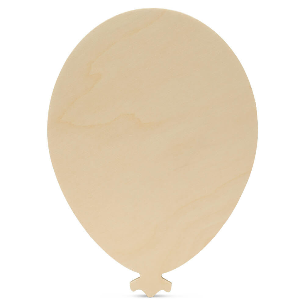 12" Wood Balloon Cutout, 12" x 8.5" x 1/4"