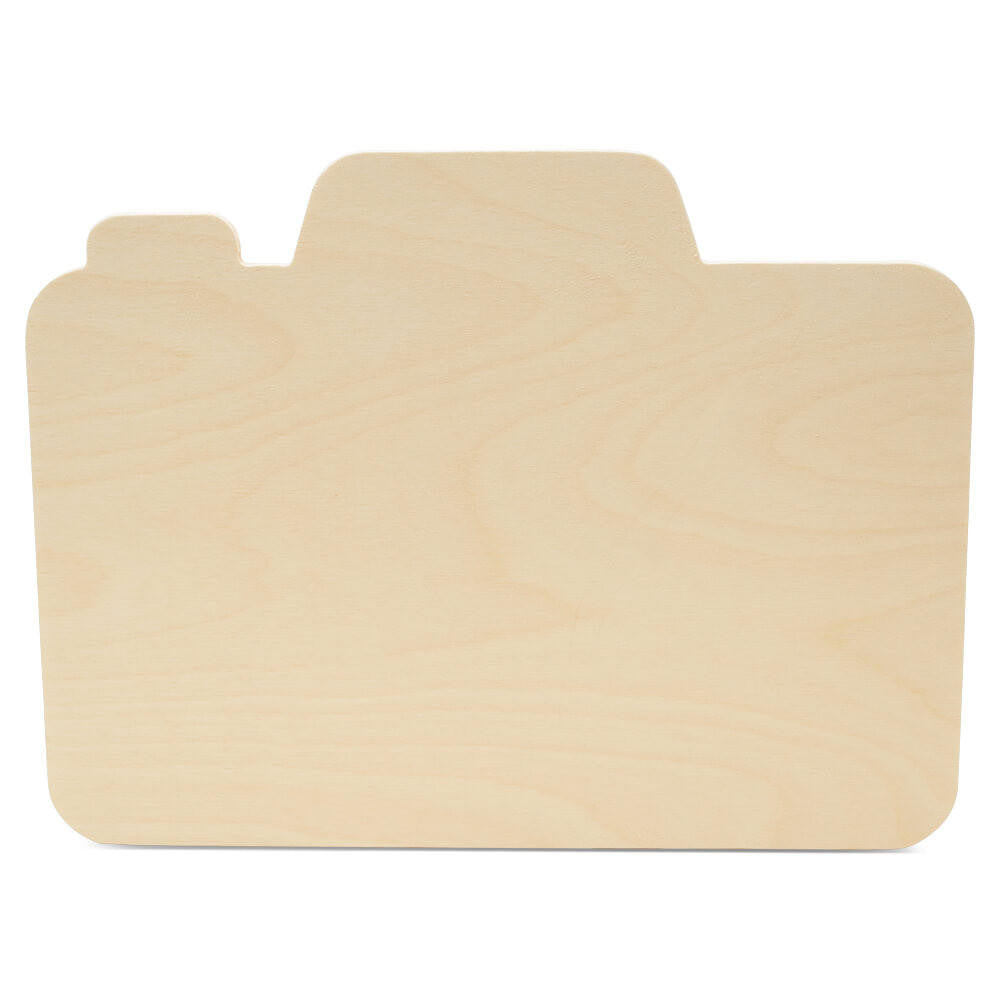 Woodpeckers Crafts 12" Wood Camera Cutout, 12" x 9" x 1/4"