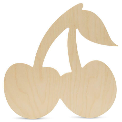 Woodpeckers Crafts 12" Wood Cherries Cutout, 12" x 12" x 1/4"