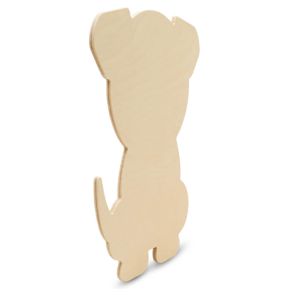 12" Wood Dog/Puppy Cutout, 12" x 9" x 1/4"