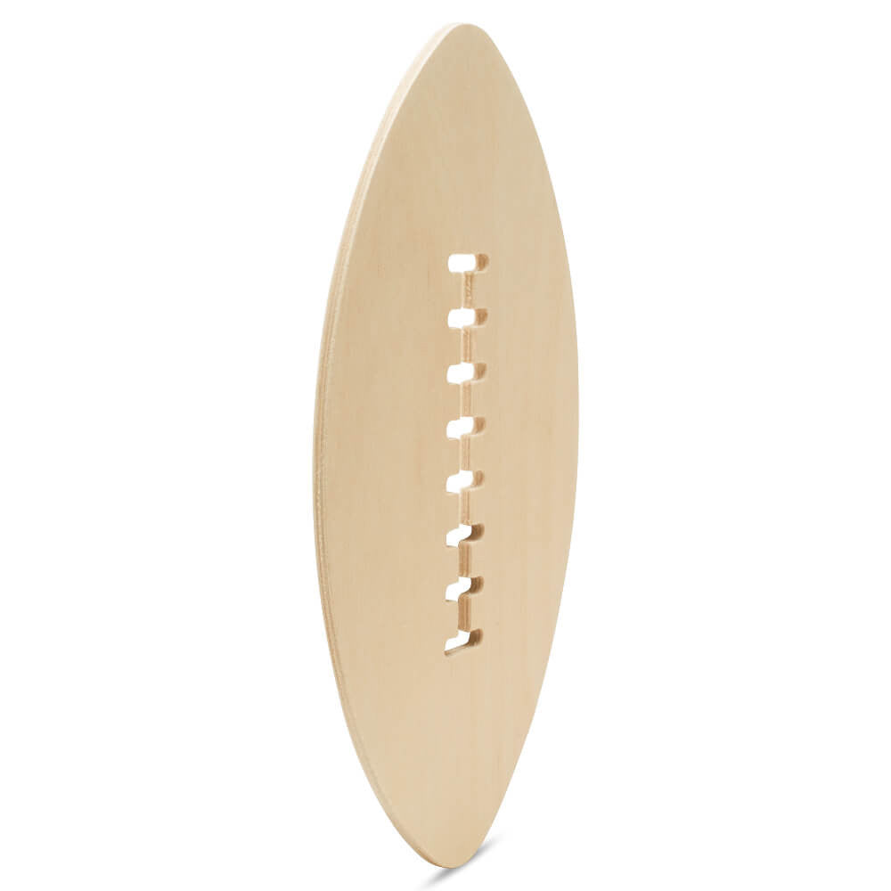12" Wood Football Cutout, 12" x 7" x 1/4"