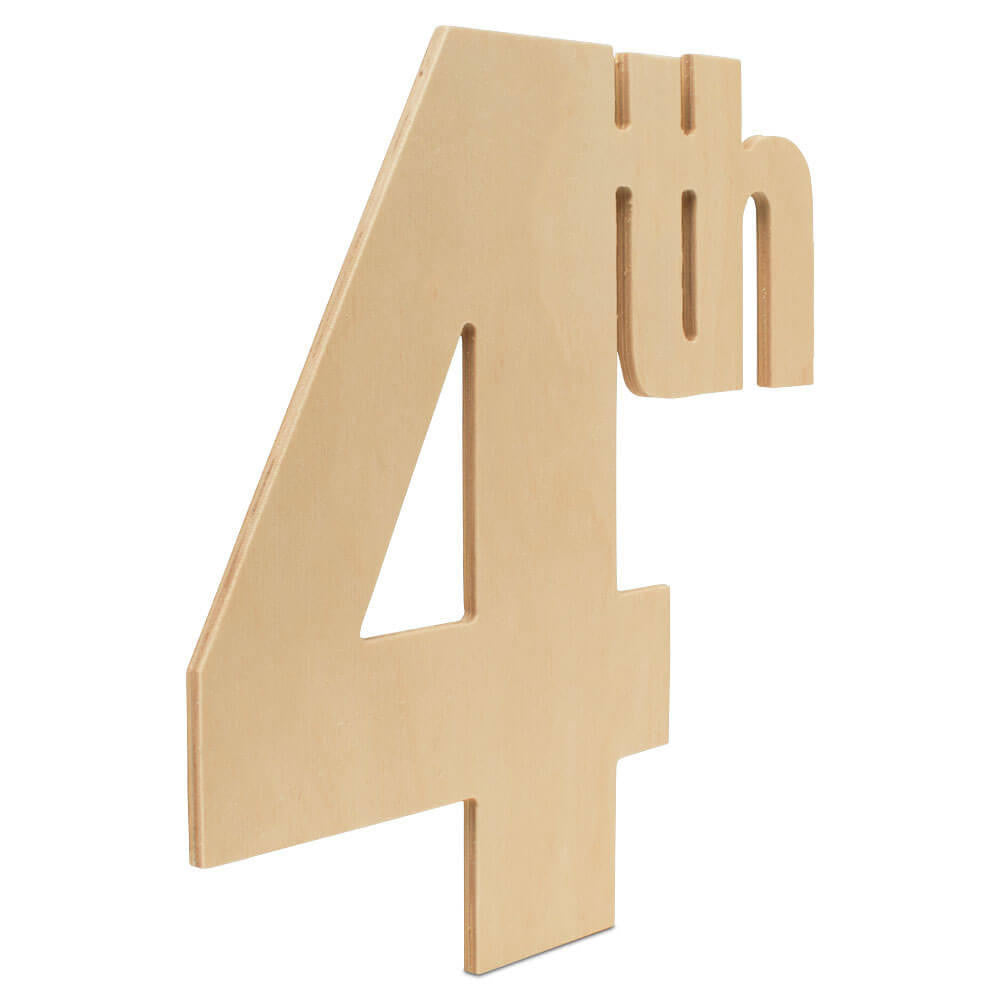 Woodpeckers Crafts 12" Wood July Fourth Cutout, 12" x 11.5" x 1/4"