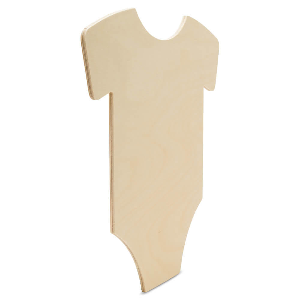 Woodpeckers Crafts 12" Wood Onesie Cutout, 12" x 10-3/4" x 1/4"