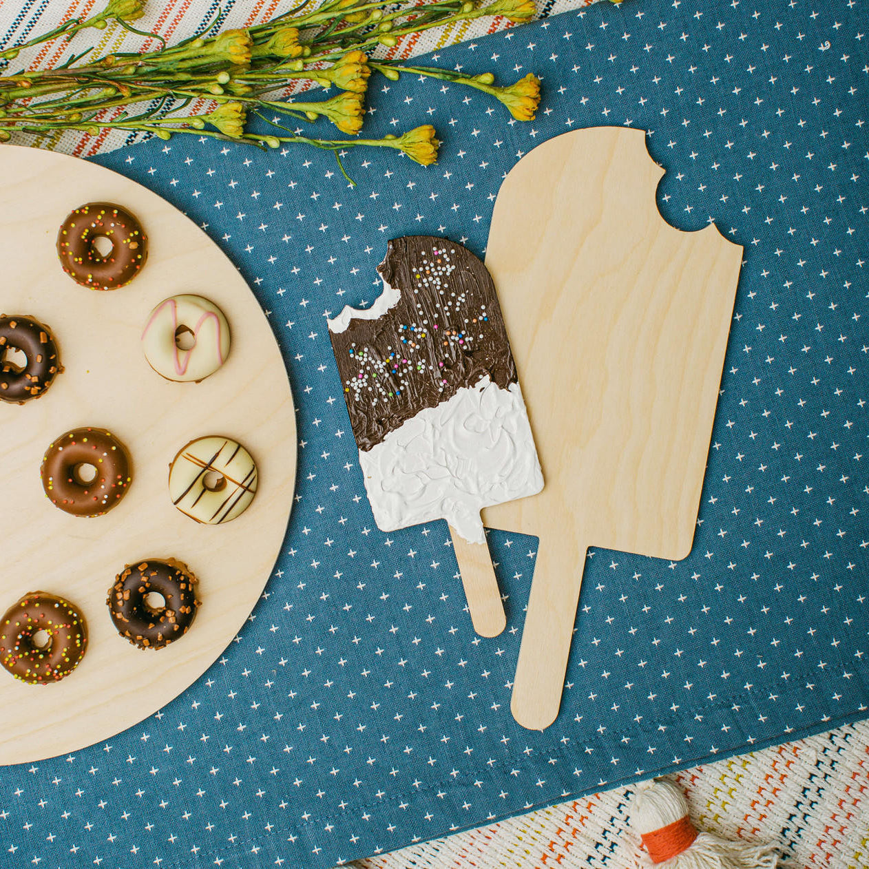 Woodpeckers Crafts 12" Wood Popsicle Cutout, 12" x 5" x 1/4"