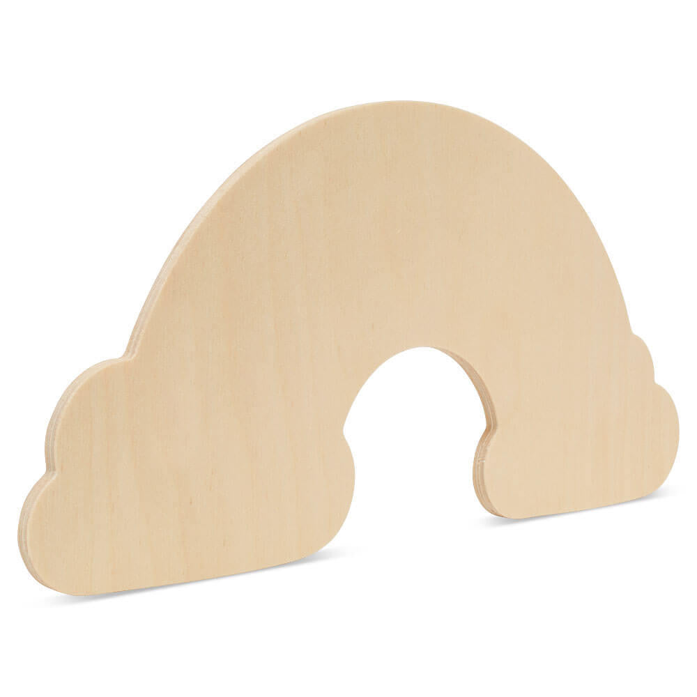 Woodpeckers Crafts 12" Wood Rainbow Cutout, 12" x 6" x 1/4"