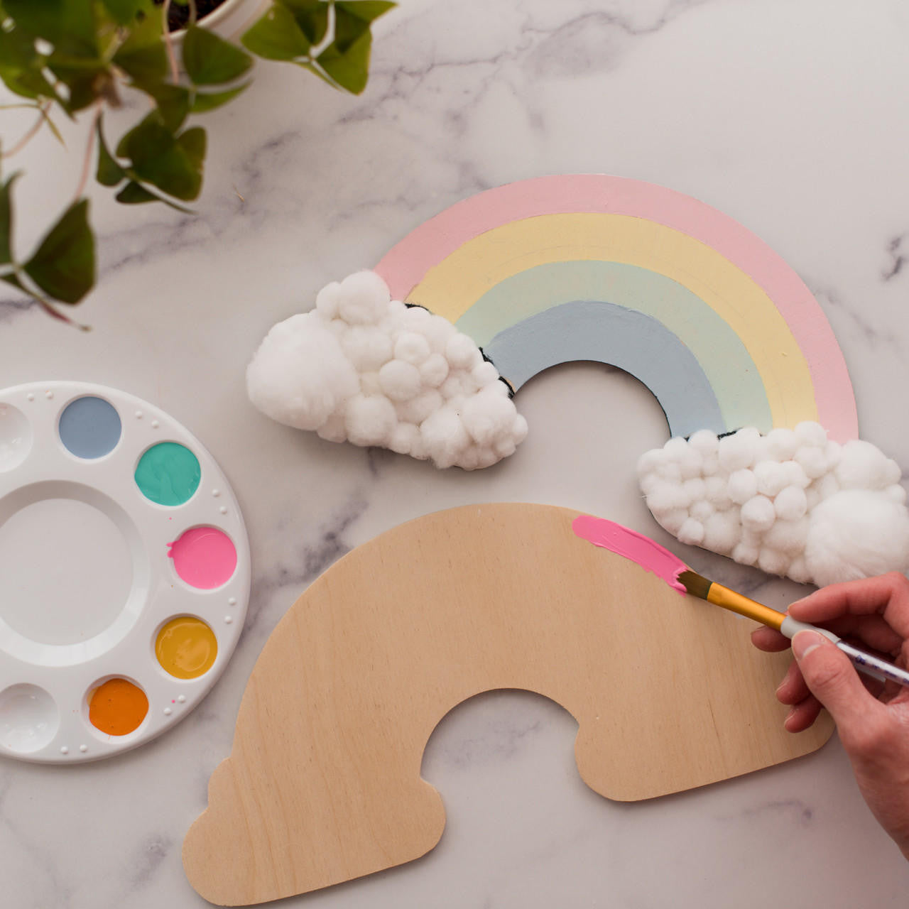 Woodpeckers Crafts 12" Wood Rainbow Cutout, 12" x 6" x 1/4"