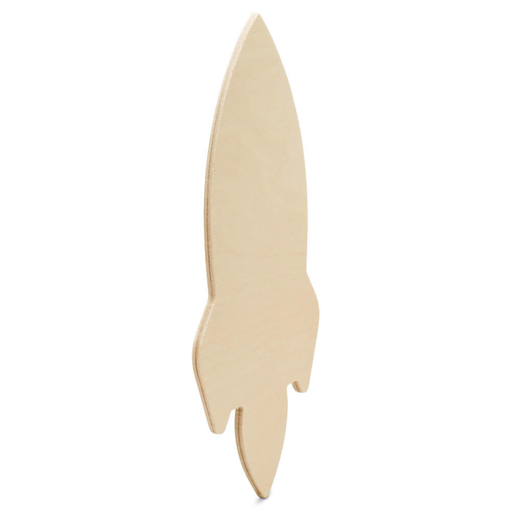 12" Wood Rocket Cutout, 12" x 9" x 1/4"