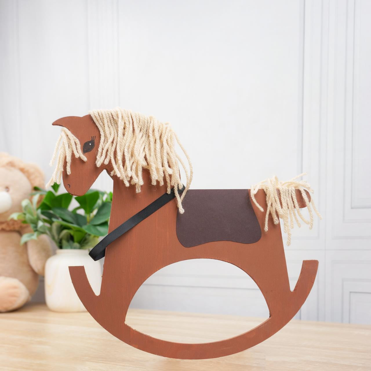 Woodpeckers Crafts 12" Wood Rocking Horse Cutout, 12" x 11" x 1/4"