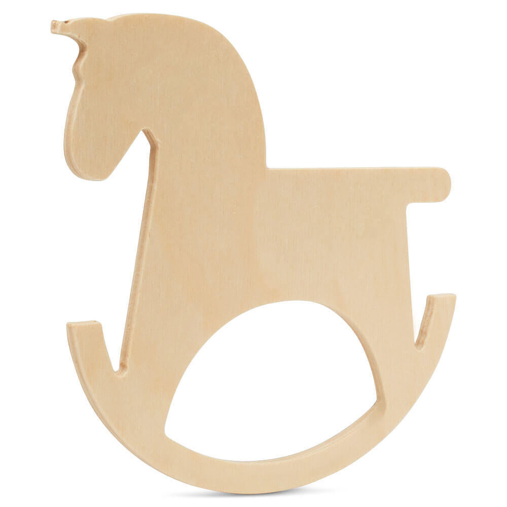 Woodpeckers Crafts 12" Wood Rocking Horse Cutout, 12" x 11" x 1/4"