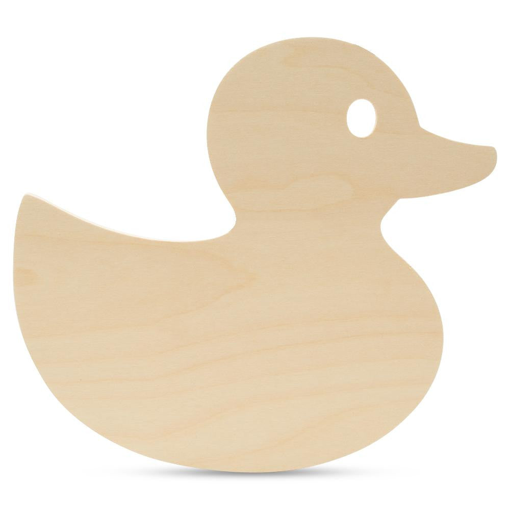 Woodpeckers Crafts 12" Wood Rubber Duck Cutout, 12" x 11" x 1/4"