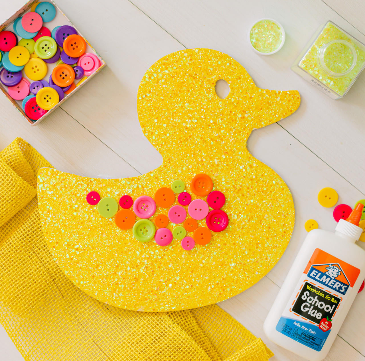 12" Wood Rubber Duck Cutout, 12" x 11" x 1/4"