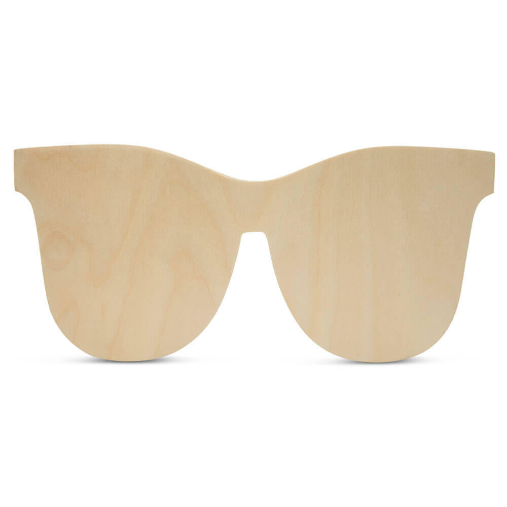 Woodpeckers Crafts 12" Wood Sunglasses Cutout, 12" x 5.4" x 1/4"