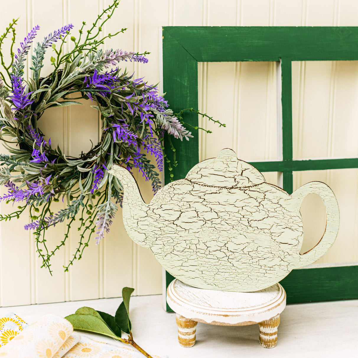 Woodpeckers Crafts 12" Wood Tea Kettle Cutout, 12" x 7.5" x 1/4"