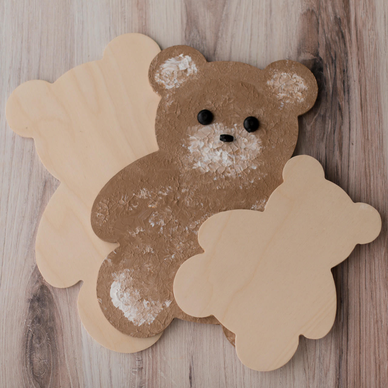 Woodpeckers Crafts 12" Wood Teddy Bear Cutout, 12" x 9.75" x 1/4"