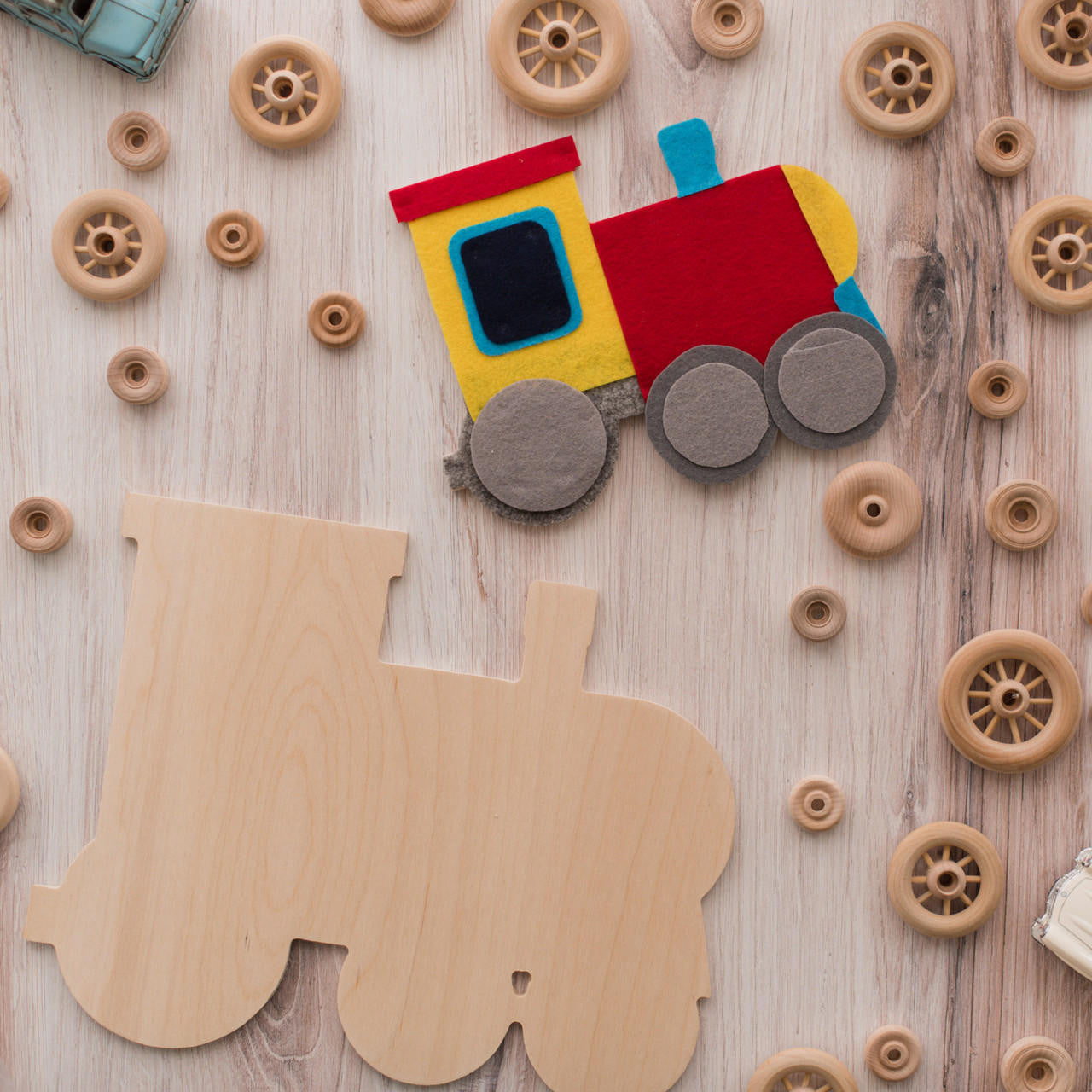 Woodpeckers Crafts 12" Wood Train Cutout, 12" x 9.5" x 1/4"