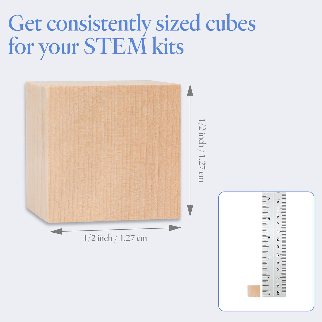 Woodpeckers Crafts 1/2" Wooden Cube