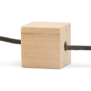 Woodpeckers Crafts 1/2" Wooden Square Bead