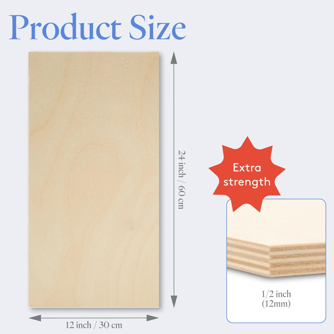 1/2" x 12" x 24" Baltic Birch B/BB Plywood