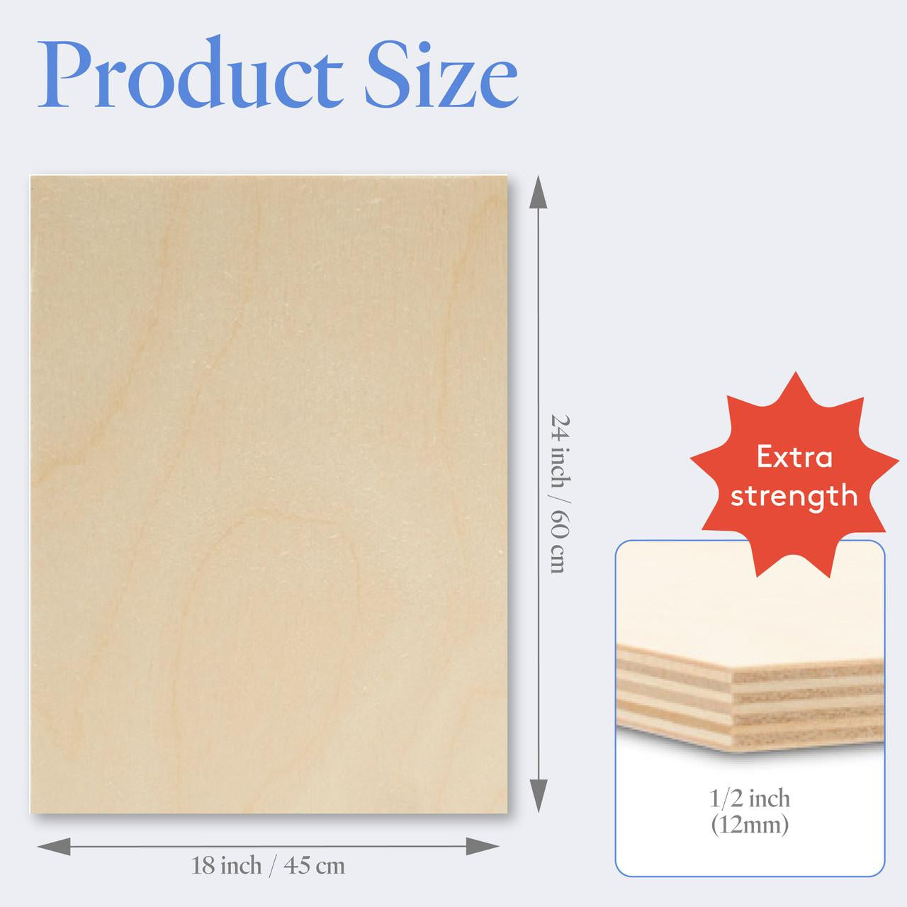 1/2" x 18" x 24" Baltic Birch B/BB Plywood