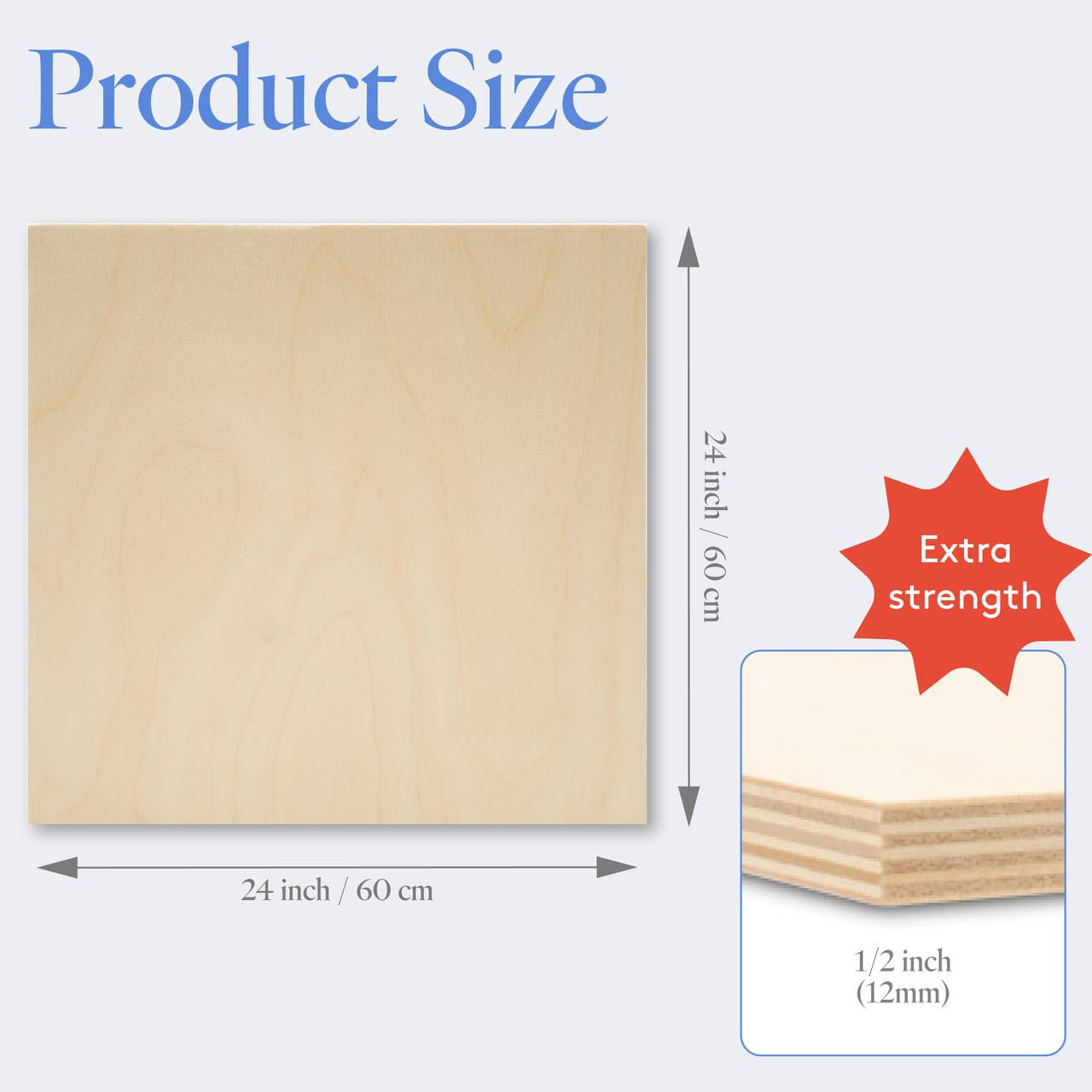 Woodpeckers Crafts 1/2" x 24" x 24" Baltic Birch Sheets B/BB