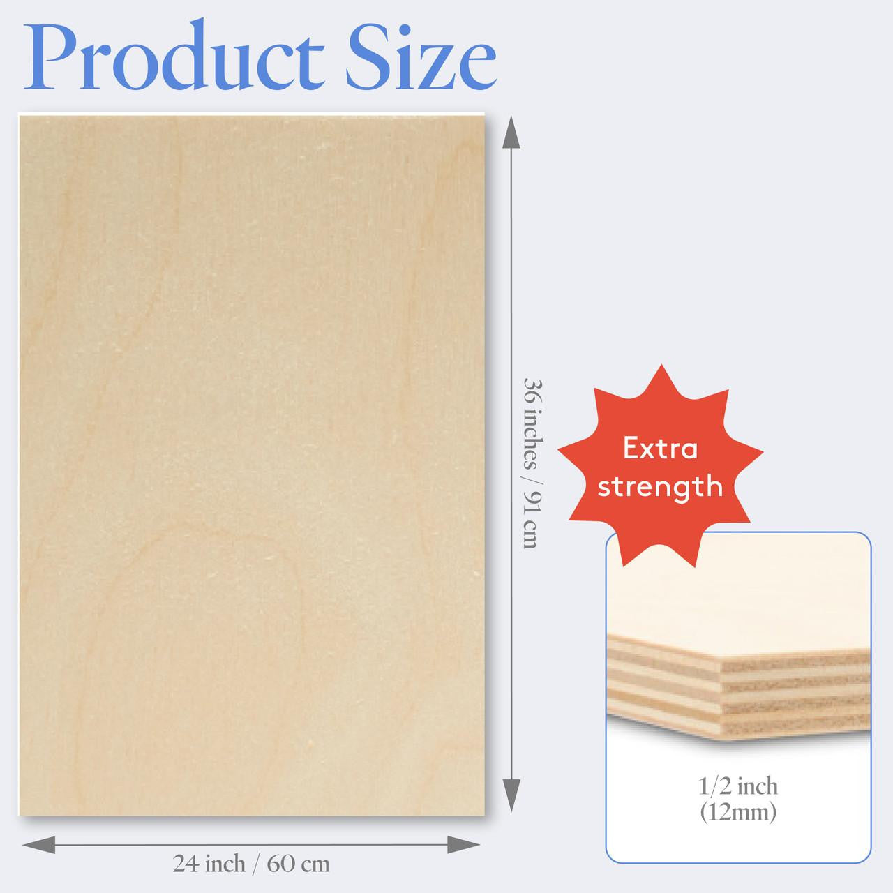 Woodpeckers Crafts 1/2" x 24" x 36" Baltic Birch Sheets B/BB