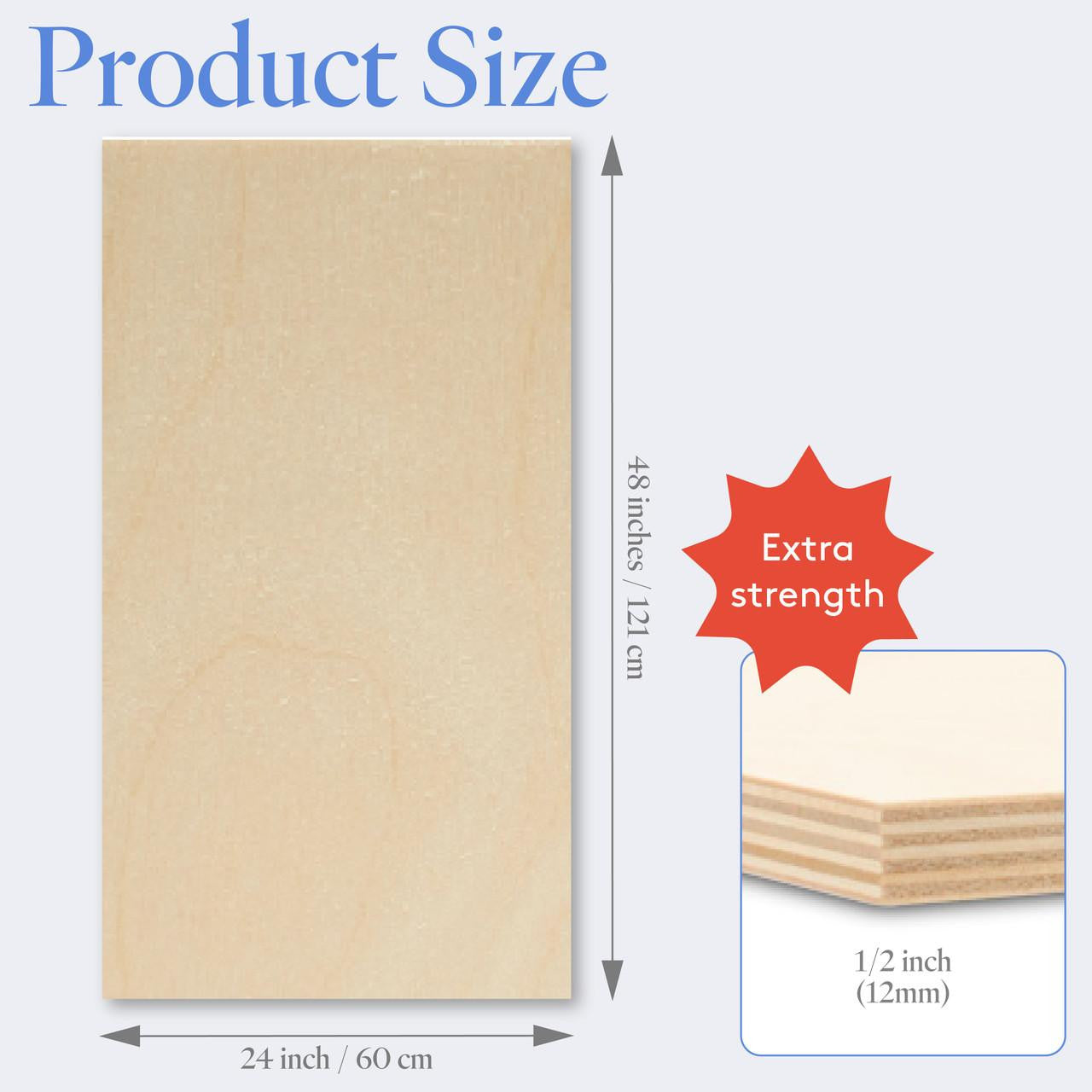 1/2" x 24" x 48" Baltic Birch Sheets B/BB