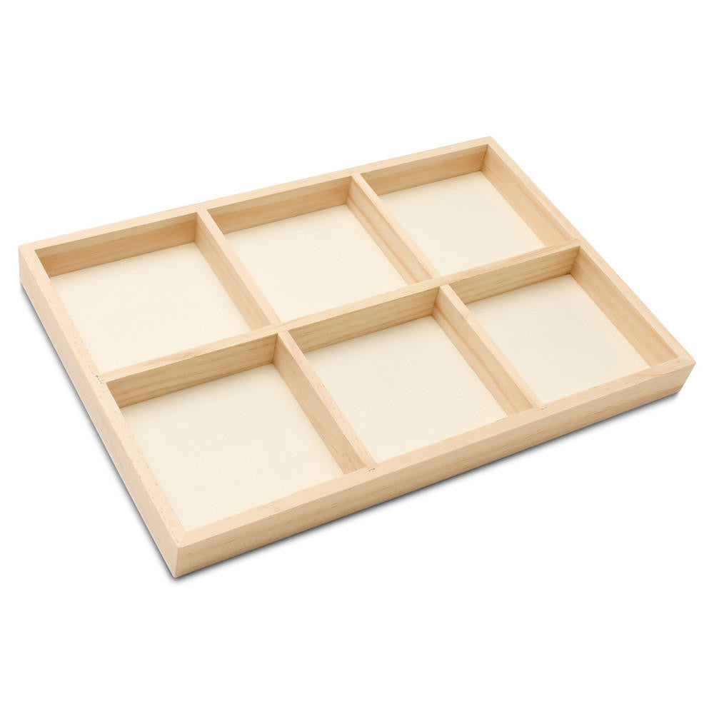 12 x 8 Rectangle 6-Section Tray