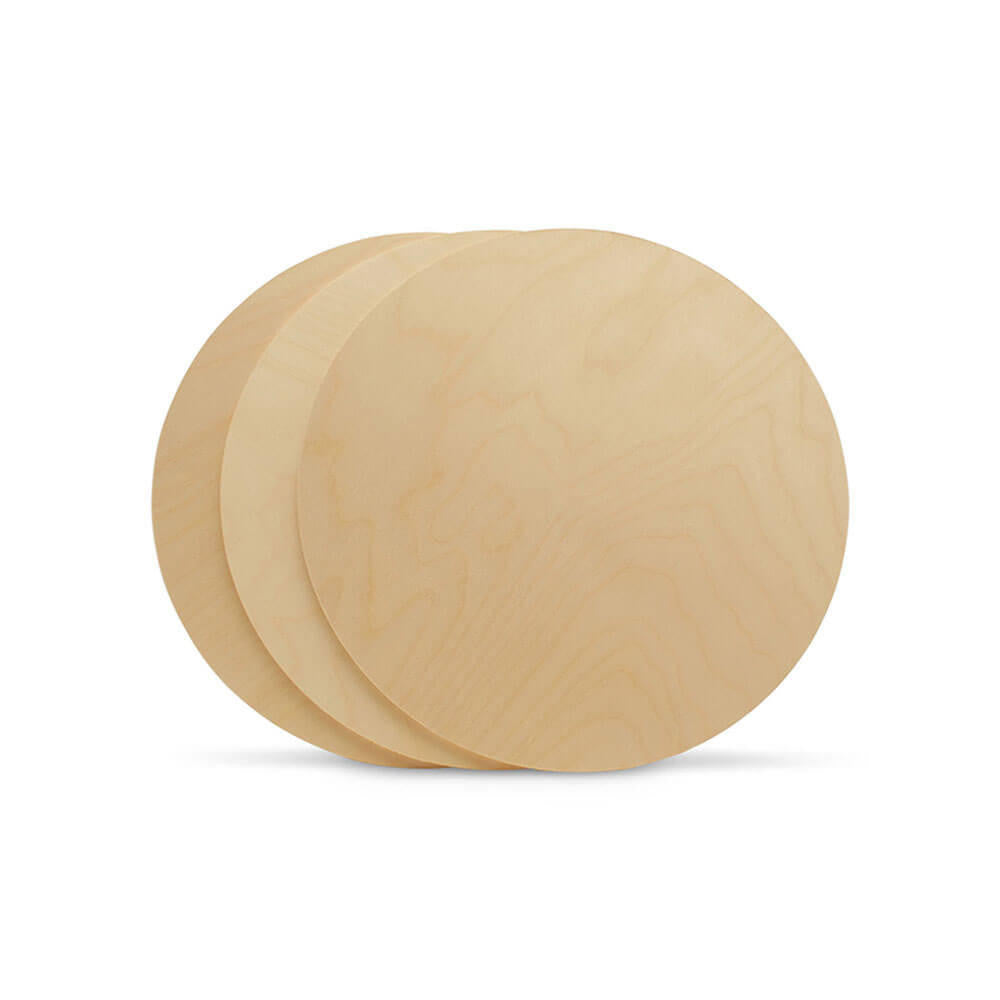 14" Circle Wooden Cutout, 1/4" Thick