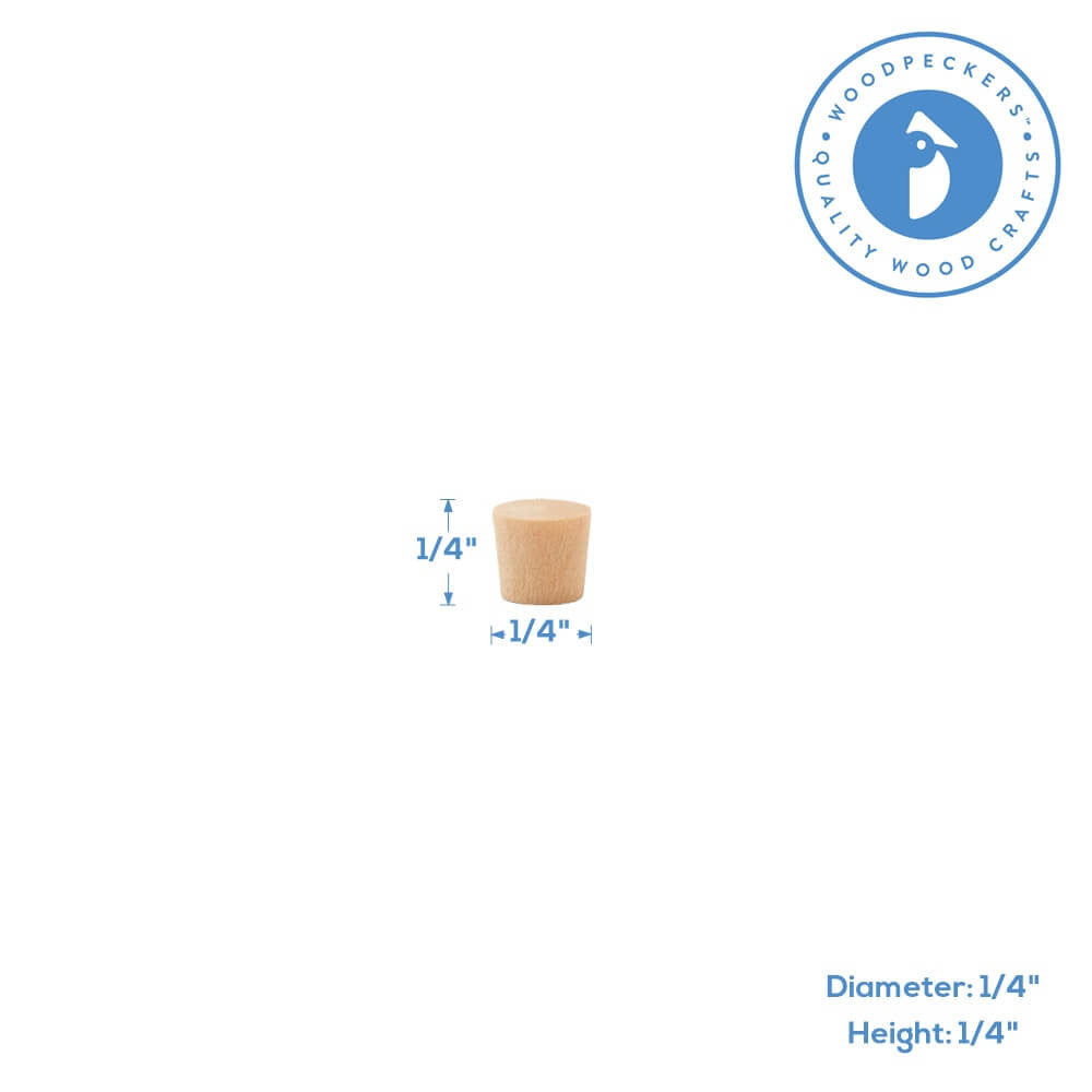 1/4" Maple Flathead Plug