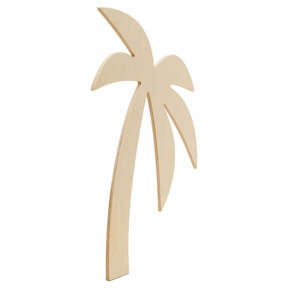 14" Wood Palm Tree Cutout