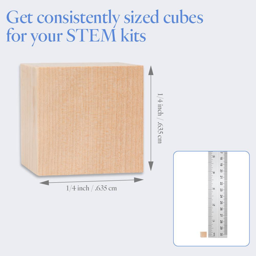 Woodpeckers Crafts 1/4" Wooden Cube
